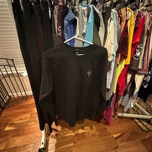 Black Sweatshirt with golden writing